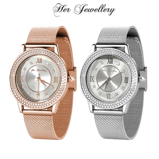 Dawn Metallic Watch - Made with premium grade crystals from Austria