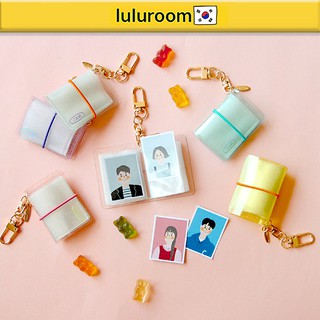 [Jamstudio] Mini Photo Album Book Key Ring ID Photo Size Holder Idol Goods Collection
