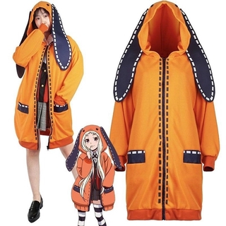 Anime Kakegurui Compulsive Gambler Runa Yomozuki Cosplay Costume Runa Yomozuki Cute Hoodie Coat Jacket