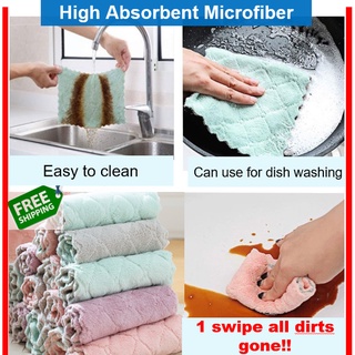 Kitchen Towel cloth High Absorbent cloth Kitchen Dish Cloth Cleaning Towel Cleaning cloth wiping 洗碗布 抹布