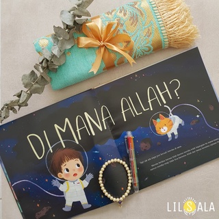 (Ma) Package Book Looking Allah And Prayer Rugs For Children Birthday Story Images Classroom Gifts