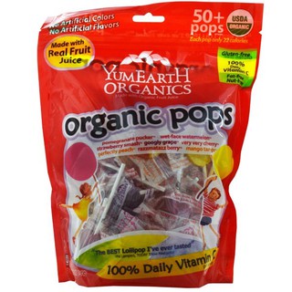 YumEarth Organic Pops Assorted Flavors 50+ Pops 12.3 oz (349 g)