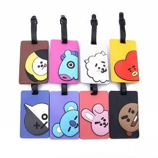 BTS Boarding ID Luggage Tag Baggage Holder PVC Travel Accessories Suitcase Label Card Holder