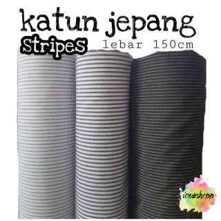 Japanese Stripes Cotton Fabric Width 150cm / Hem Fabric / Top Fabric