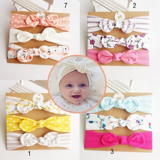 3pcs 8 Types Baby Girls Hair Accessories Infant Hairband Set
