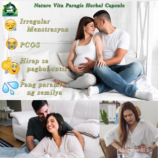 BUY 1 Bottle Nature Vita Paragis Caspule (Pregnant, Irregular Menstruation, MYOMA, Sperm Booster)2021 r95V