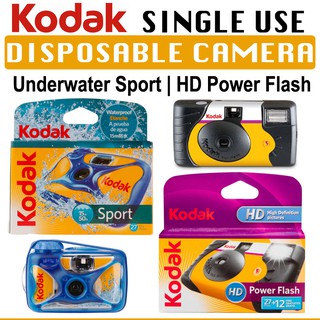 Kodak Disposable Single Use Camera Power Flash FunSaver | Underwater Sport Camera | 35MM Film Camera