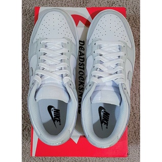 Ready Stock SB Dunk Low Top White Grey Casual Board Shoes DD1503-103