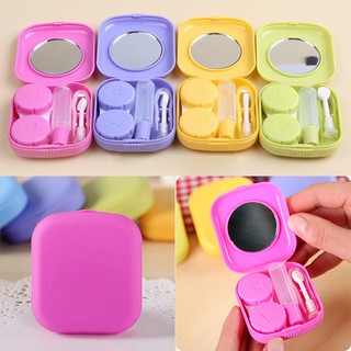 New Cute Style Pocket Mini Contact Lens Case Travel Kit Easy Carry Eyes Care