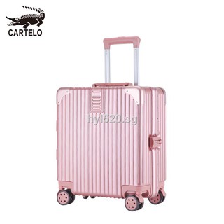 Luggage female 18-inch small lightweight mini suitcase trolley case 20-inch male aluminum frame password box<