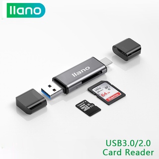 llano USB Card Reader Type C USB OTG 512GB TF SD Micro SD Card Reader