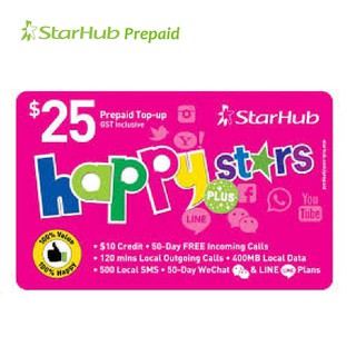 StarHub Prepaid Happy Stars Plus Top-up
