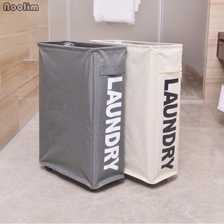 Foldable Dirty Laundry Basket with Caster Wheels Portable Clothes Organizer