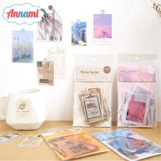 Annami 40 Sheets Stickers Pack Instagram Sea Sky Vintage Movie DIY Diary Journal BUJO Decor Sticker
