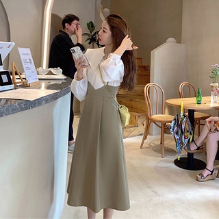 Early autumn small fragrance suit female new French retro chic age-reducing baby dress suspender dress two-piece suit