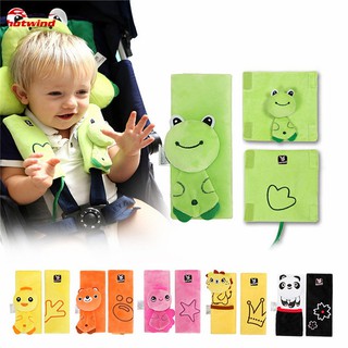 HW Cute Cartoon Baby Stroller Seat Belt Cover Protector Kids Shoulder Harness Pad Baby Safety Accessories