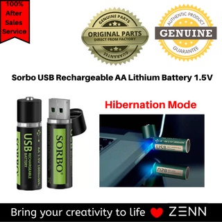 Sorbo 1.5V 1200mAh Rechargeable AA Lipo Battery x4 pcs