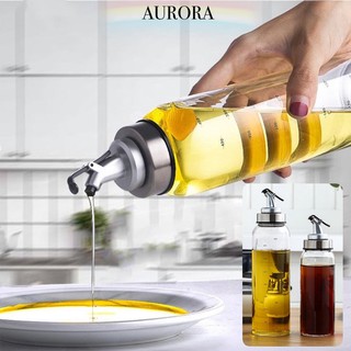 Aurora Official SG Seller READY STOCK Heat Resistant Glass Oil Dispenser 300ml 500ml Oil Bottle Oil Pot Oil Bottle