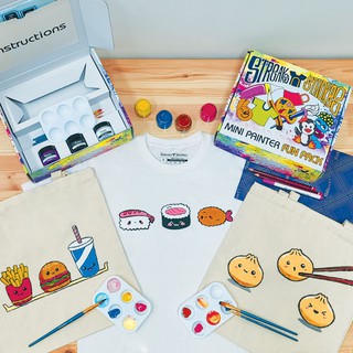3 Times The Painting Fun - DIY Fabric Painting Kit (Inclusive of tote bag and two items of your choice)
