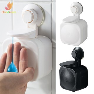 ♣Suction Cup Soap Dispenser Wall Mounted ABS Waterproof Soap Box for Home Bathroom