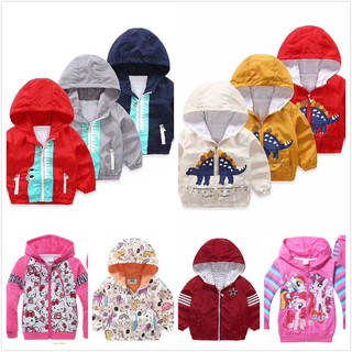 SG seller Baby Kids Children Hooded Jackets cotton materials all sizes ready stock in SG girls boys cotton