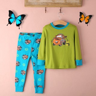 Boys Girl Kids Sleepwear Nightwear 2pcs Long Sleeve Tops+Pants Pyjama Set 2-8Y (1)