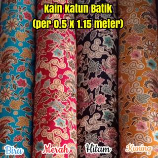 Batik Cotton Fabric (per 0.5x1.15 Meters)