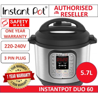 [SG OFFICIAL] DUO V2 Instant Pot 7-in-1 Electric Pressure Cooker (AUTHORISED SINGAPORE) Instantpot Authorised Reseller