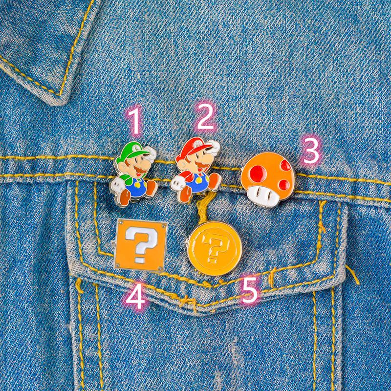 Explosion Super Mario Mario Game Series Brooch Badge Brooch