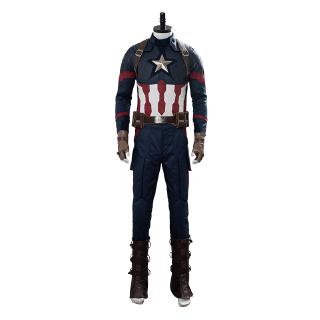 Avengers 4 Endgame Captain America Steve Cosplay Costume Fish Scale Uniform Men Suit