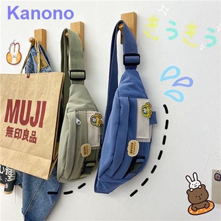 Messenger bag men s tide brand Japanese canvas Korean version single shoulder bag small shoulder bag chest bag men s ins