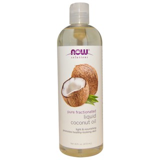Now Foods, Solutions, Liquid Coconut Oil, Pure Fractionated, 16 fl oz (473 ml) (1)