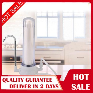 Ready✔E&T Countertop Water Filter Faucet Water Filter with Ceramic Cartridge Water Tap Filtration System for Hard Water Reduces Lead Fluoride Chlorine Easy Installation Water Purifier for Home Kitchen Bathroom