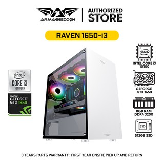 Armaggeddon Raven 1650-I3 Customized MATX Gaming PC With Intel I3 and GTX1650