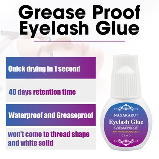 NAGARAKU Eyelashes Extension Glue Low Smell Non Odorless Fast Dry Eye Glue