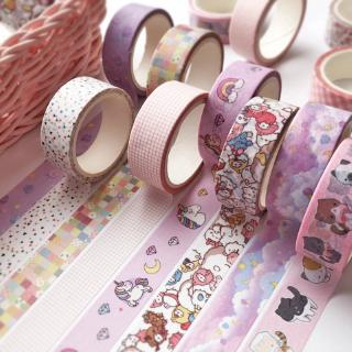 Apanda 18 styles Washi Tape Cute Decorative Adhesive Tape Masking Tape For Stickers Scrapbooking DIY Stationery Tape