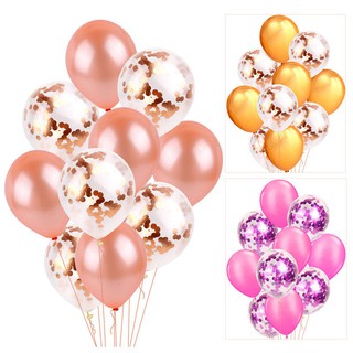 12Pcs/Set Confetti Latex Balloon For Baby Shower Birthday Wedding Proposal Party