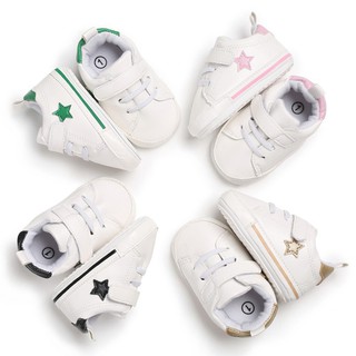 0-18M Fashion Baby Boy Girl Soft Sole Hook-Loop PU Leather Shoes