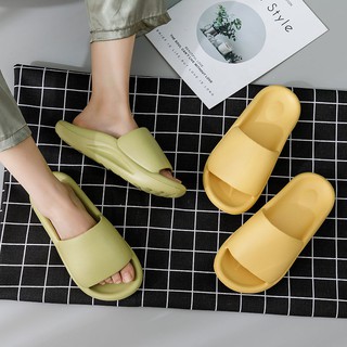 Spot sandals and slippers flip flops feces stepping on thick sole soft Korean style comfortable non-slip mute male female indoor home <
