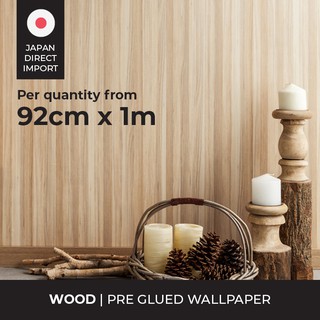 Honpo Natural Wood Japanese Wallpaper Pre Glued - DIY / High Quality Import / Wall Sticker / Design / Self Adhesive (1)
