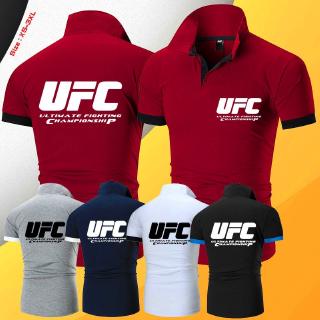 UFC Ultimate Fighting Championship MMA Gym Training Boxing Sports Men T Shirt Stand Collar Shirts