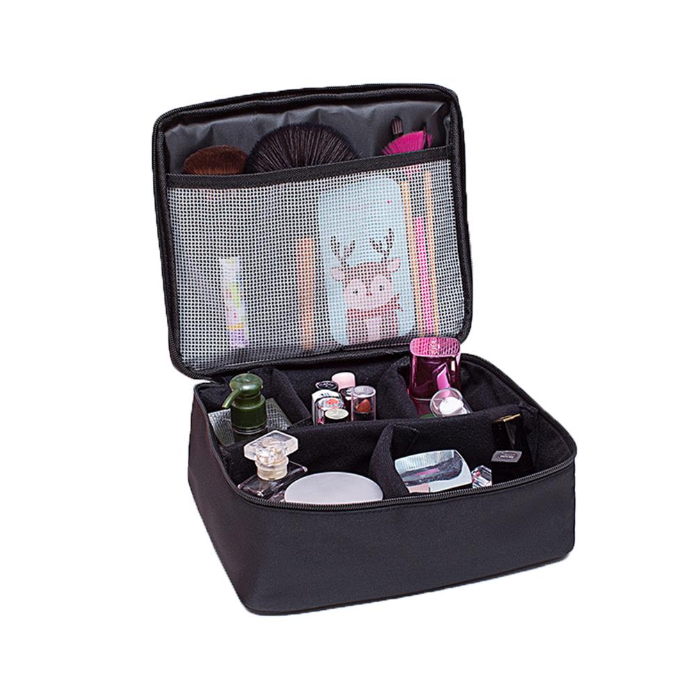 Zipper Tote Cosmetics Case Travel Makeup Bag Portable Large Capacity Waterproof