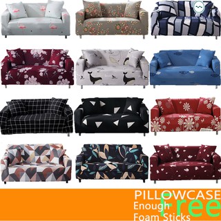 1/2/3/4 Seater Sofa Cover L Shape Universal Slipcover Elastic Cushion Cover (1)