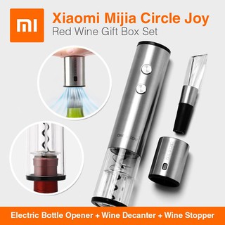 (SG SELLER) Xiaomi Mijia Circle Joy 4 in 1 Electric Bottle Opener Wine Stopper Wine Decanter Aerator