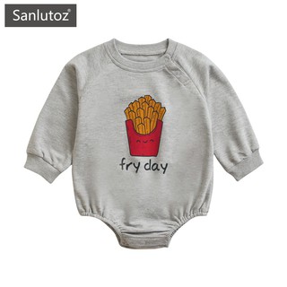 Sanlutoz Long Sleeve Winter Baby Bodysuits Cartoon Newborn Clothes