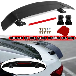 132cm Universal Car Spoiler Sports Tail Wing Fixed Wing Rear Spoiler Perforated OmFl (1)