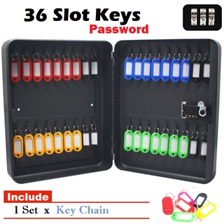 20 / 36 Keys Metal Wall Mount Key Box With 4 Digit Safe Password Security Storage Box