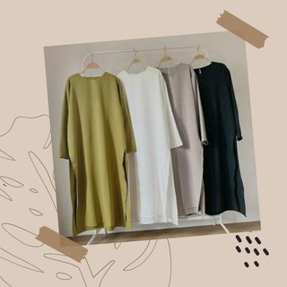 Garmentsolo|| Moora Long Tunik / Plain Tunik Below Side / Long Tunic For Women full Buttons