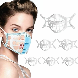 3D Face Mask Bracket Mouth Separate Inner Stand Soft Silicone Holder Frame