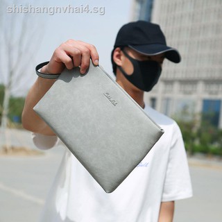 ∋❄▣Men s handbag man bag hand envelope mobile phone leather casual small clip fashion card carrying